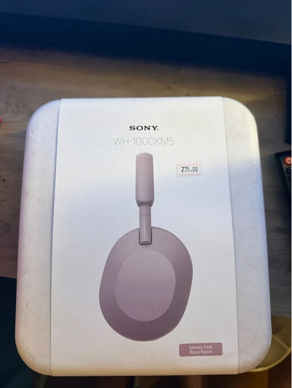 Sony WH-100XM5 headphone smoky pink